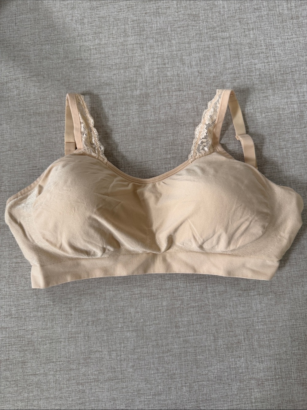 Underoutfit The Adjustable Comfort Bra Size 2XL Nude Lace Style 445